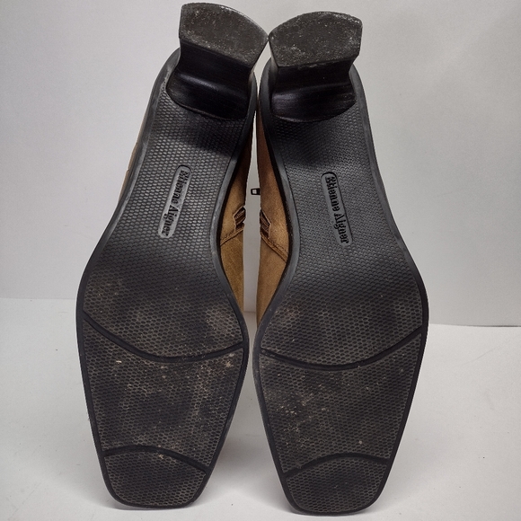 Etienne Aigner Saddle Ankle Boots Womens 10 M Tan - Picture 8 of 12